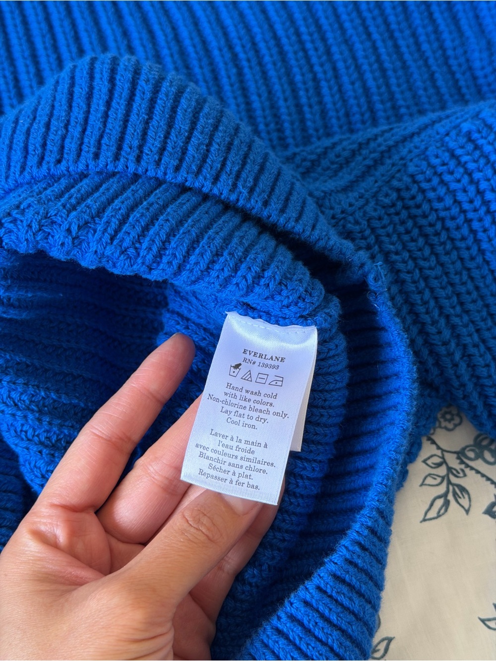 Everlane Organic Cotton Cropped Ribbed Crew Sweater - Picture 5 of 7
